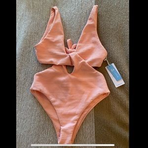 Cupshe coral one piece swimsuit